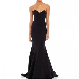 Black Strapless Gown/ Dress